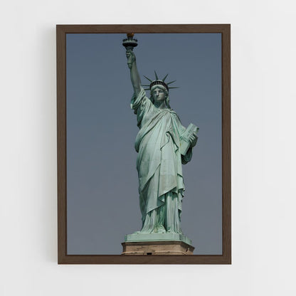 ap-statue of liberty-21 cadre Bois foncé