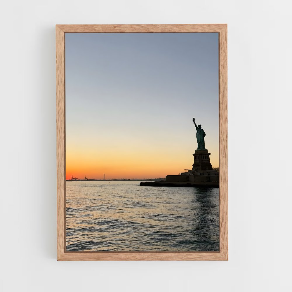 ap-statue of liberty-6 cadre Bois clair