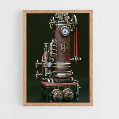 ap-steam engine-1 cadre Bois clair