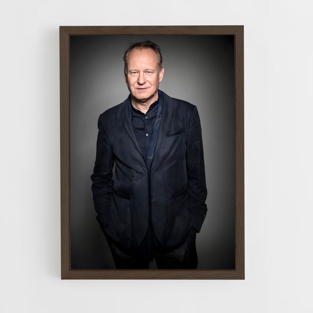 ap-stellan skarsgård-3 cadre Bois foncé