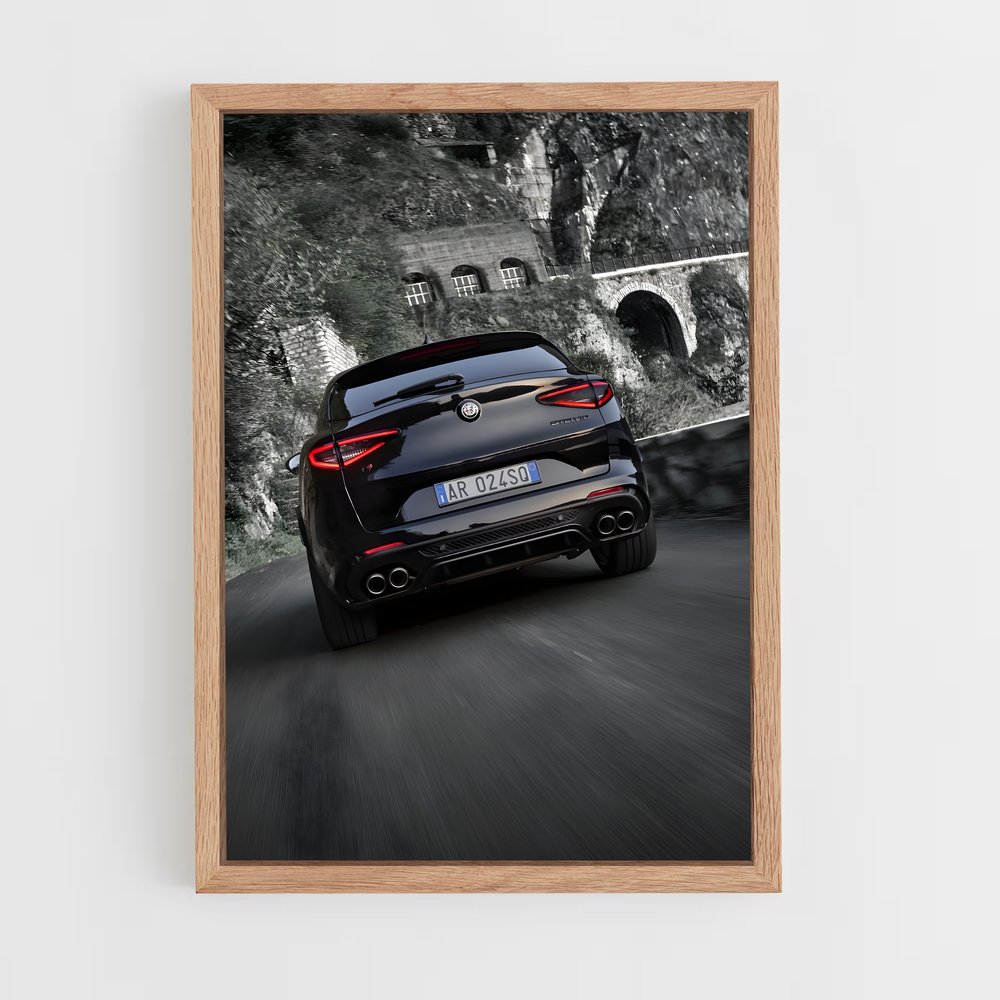 ap-stelvio quadrifoglio-3 cadre Bois clair