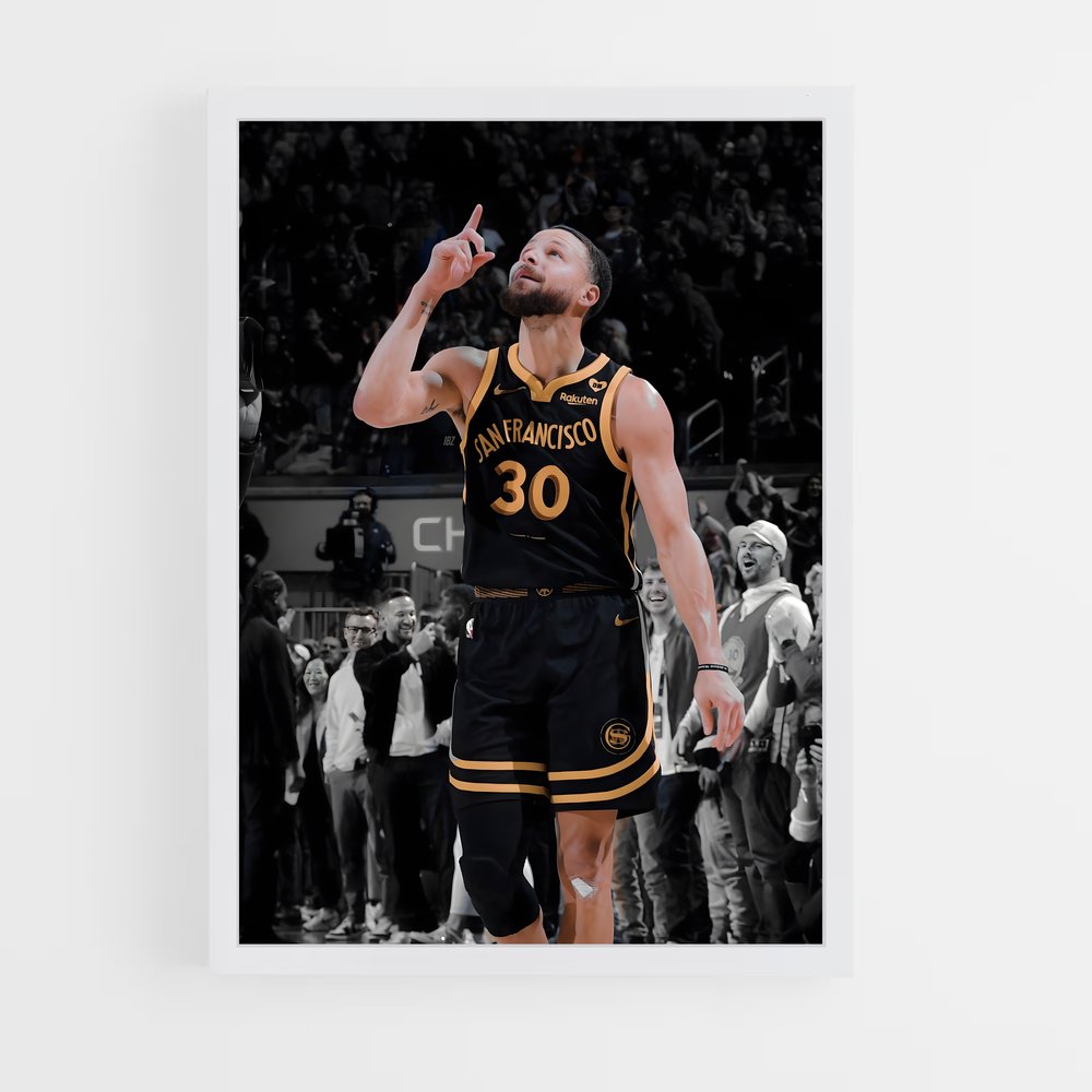 ap-stephen curry-5 cadre Blanc