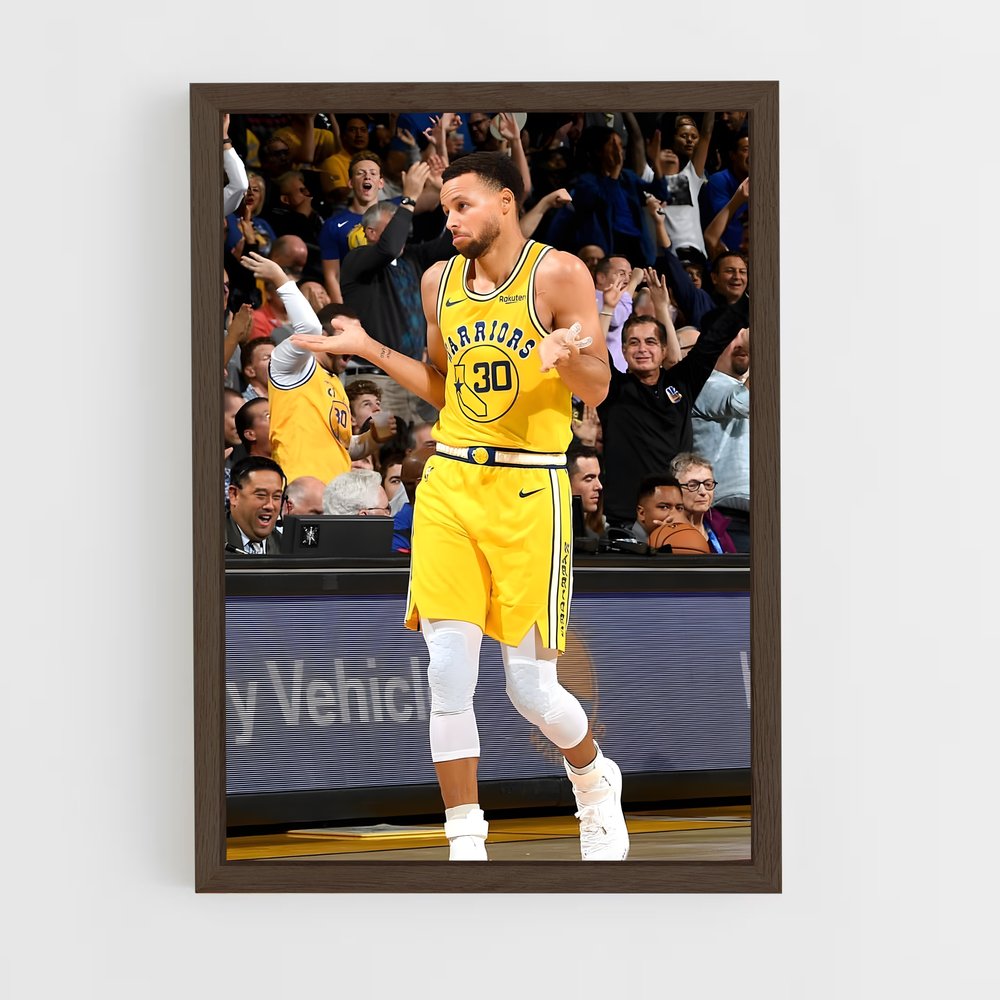 ap-stephen curry-6 cadre Bois foncé