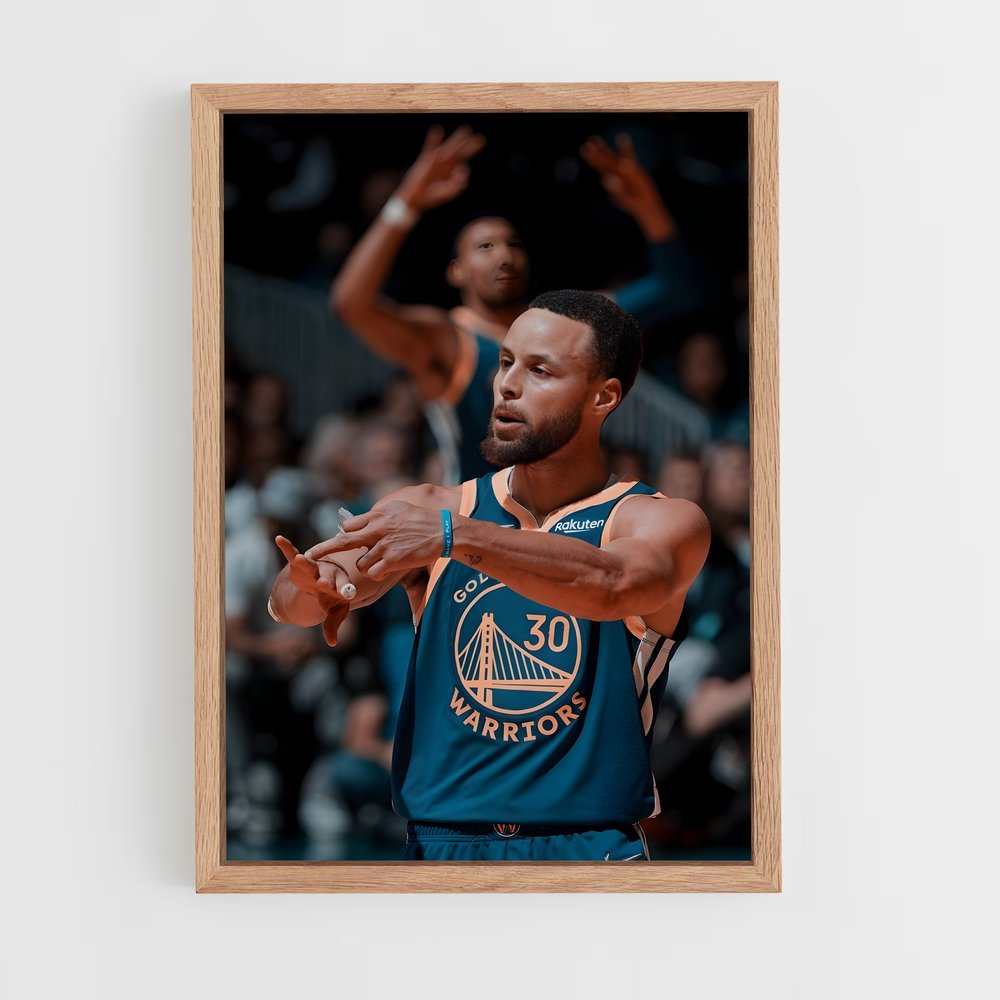 ap-stephen curry-7 cadre Bois clair
