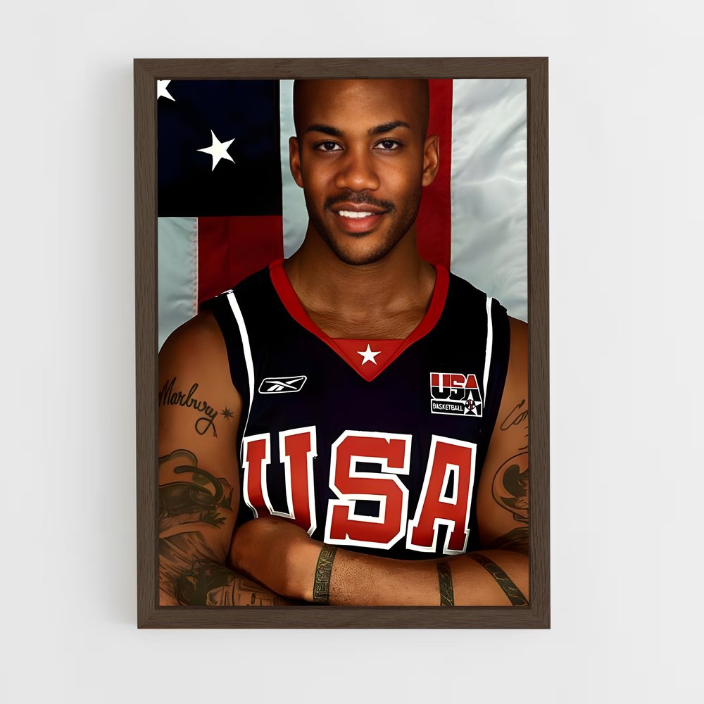 ap-stephon marbury-10 cadre Bois foncé