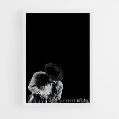 ap-stevie ray vaughan-4 cadre Blanc