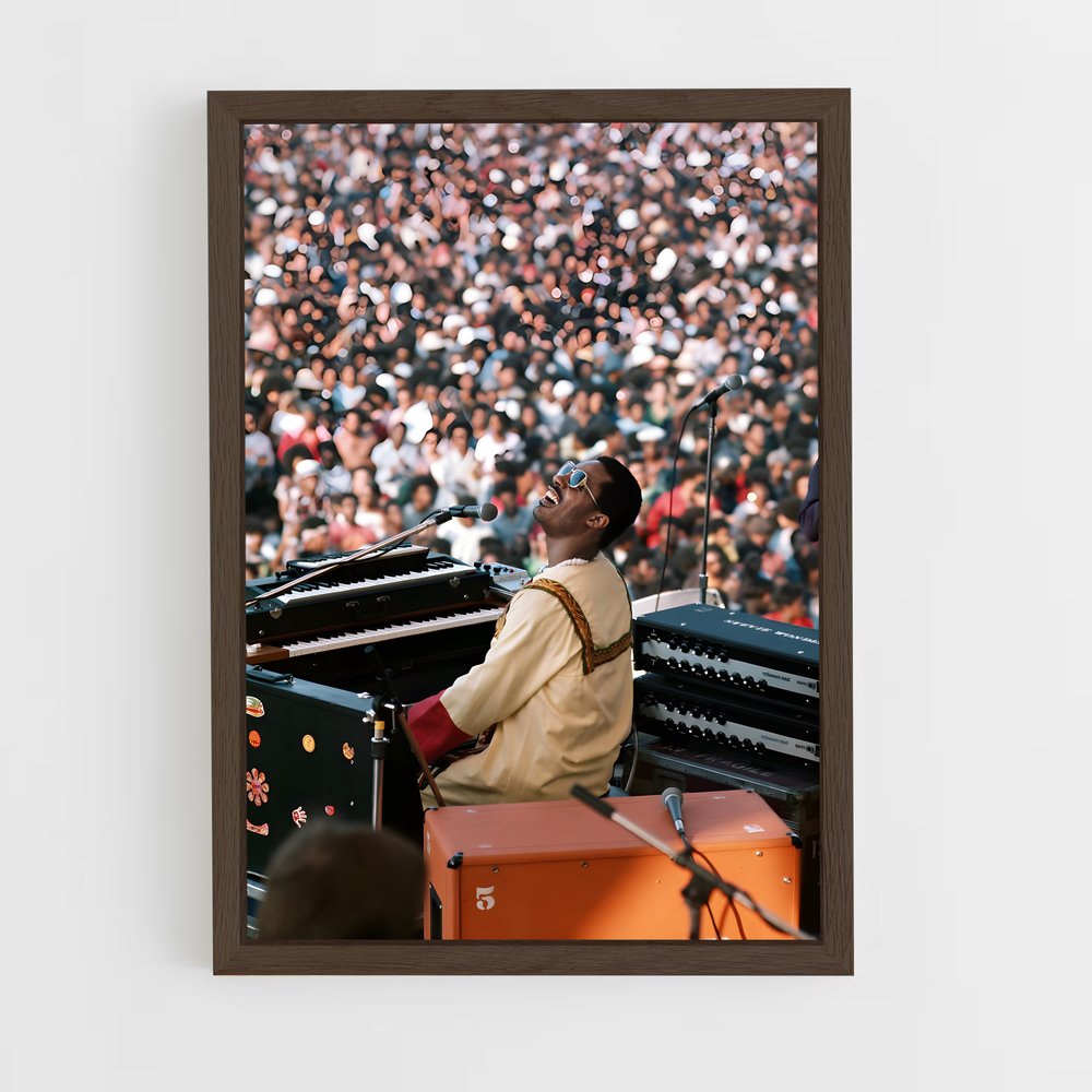 ap-stevie wonder-1 cadre Bois foncé