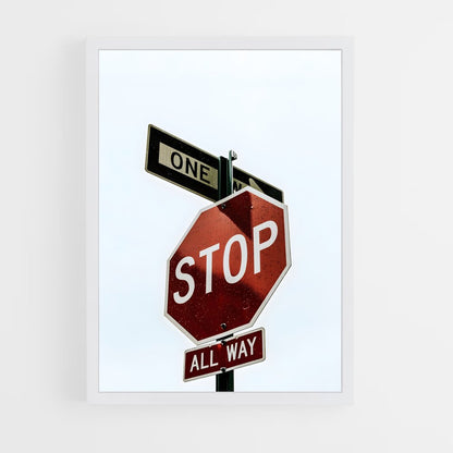 ap-stop sign-2 cadre Blanc