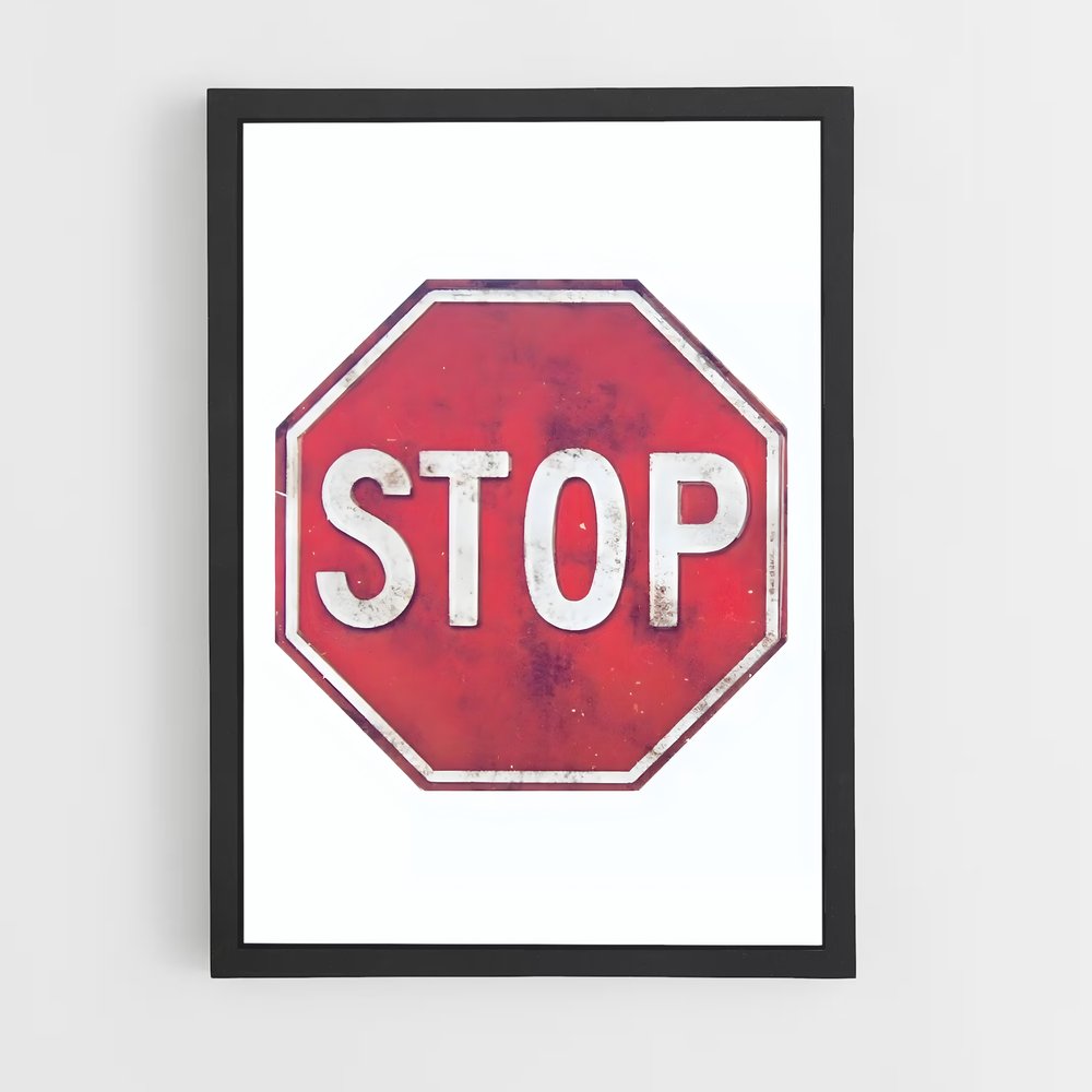 ap-stop sign-3 cadre Noir
