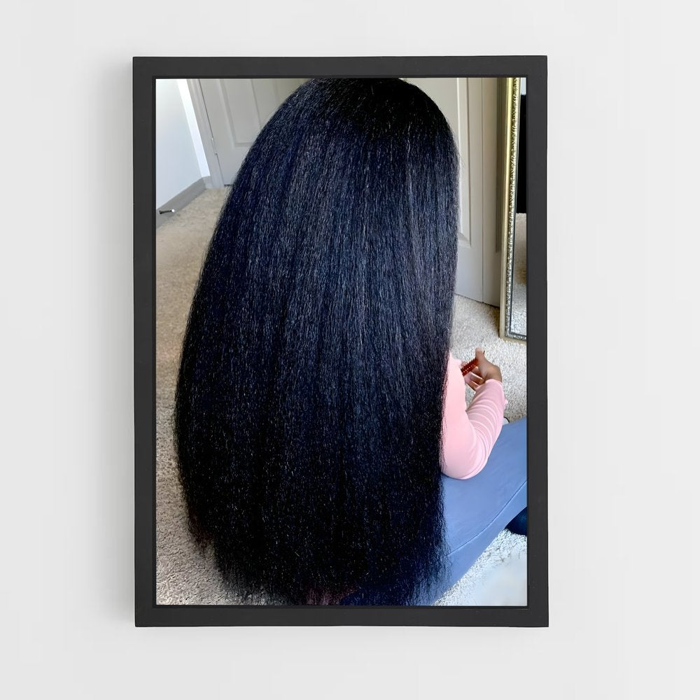ap-straight hair-4 cadre Noir