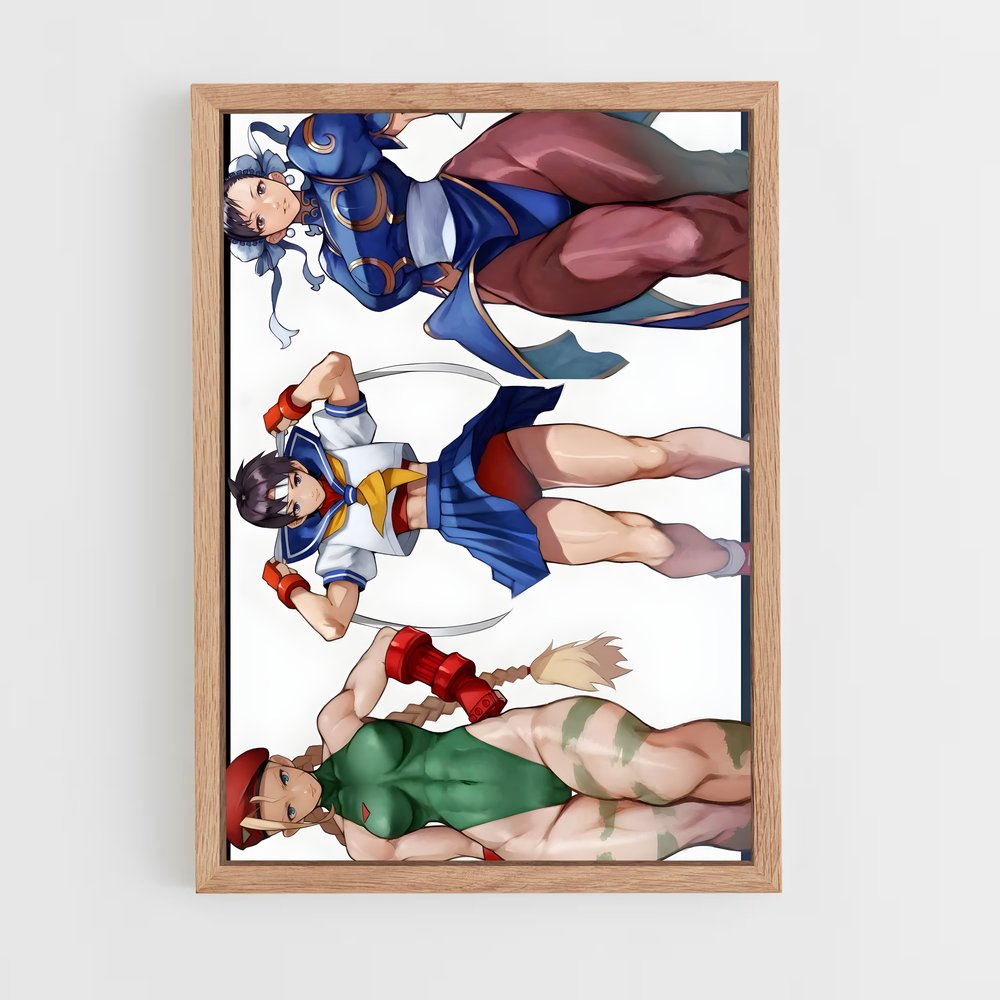 ap-street fighter-1 cadre Bois clair