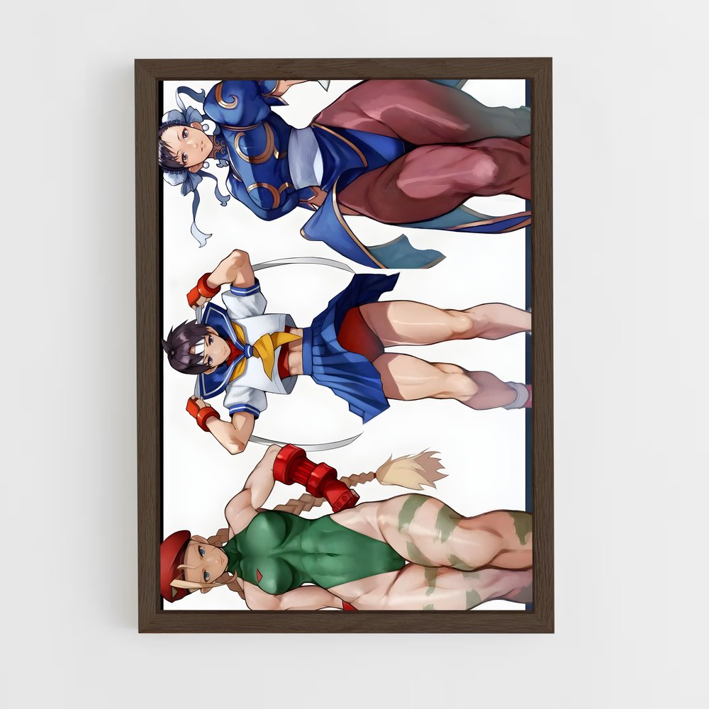 ap-street fighter-1 cadre Bois foncé