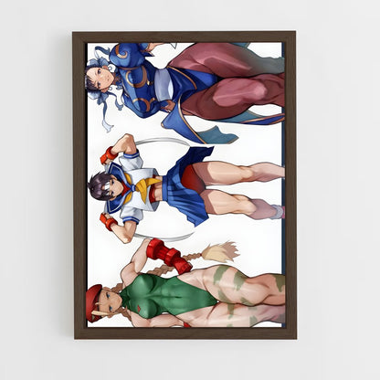 ap-street fighter-1 cadre Bois foncé