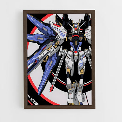 ap-strike freedom gundam-2 cadre Bois foncé