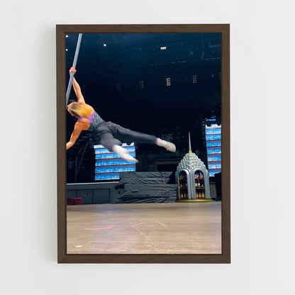 ap-stunt performer-11 cadre Bois foncé