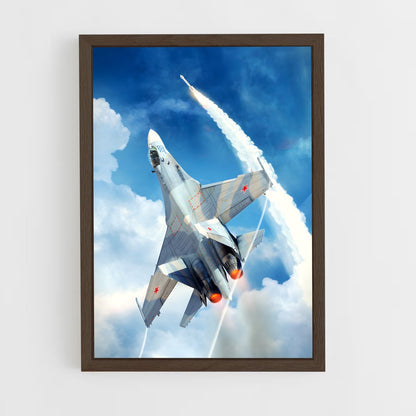 ap-su-27 flanker-2 cadre Bois foncé