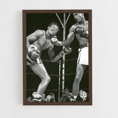 ap-sugar ray robinson-5 cadre Bois foncé