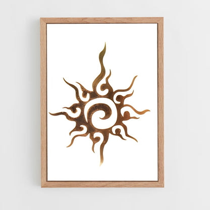ap-sun symbols-1 cadre Bois clair