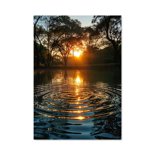 Poster Reflet au Lever du Soleil