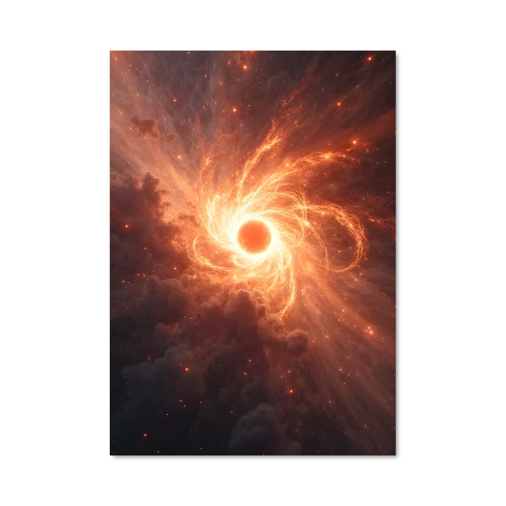 Poster Trou Noir Éclatant