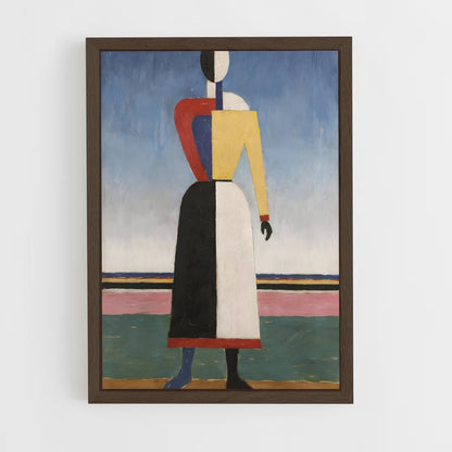 ap-suprematism-1 cadre Bois foncé