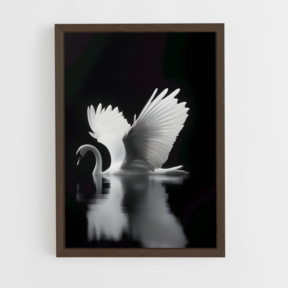 ap-swan-6 cadre Bois foncé