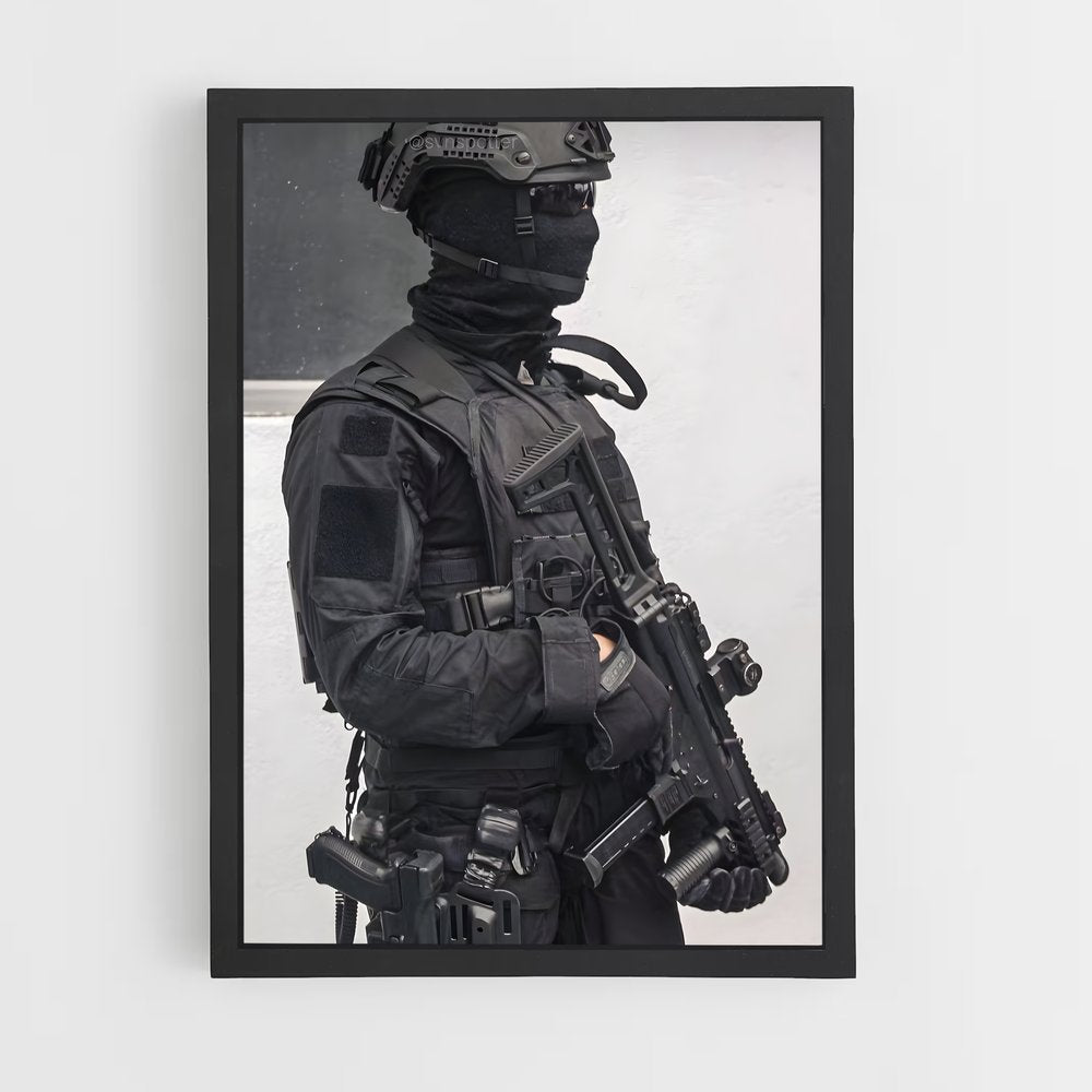 ap-swat team-1 cadre Noir