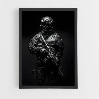 ap-swat team-6 cadre Noir