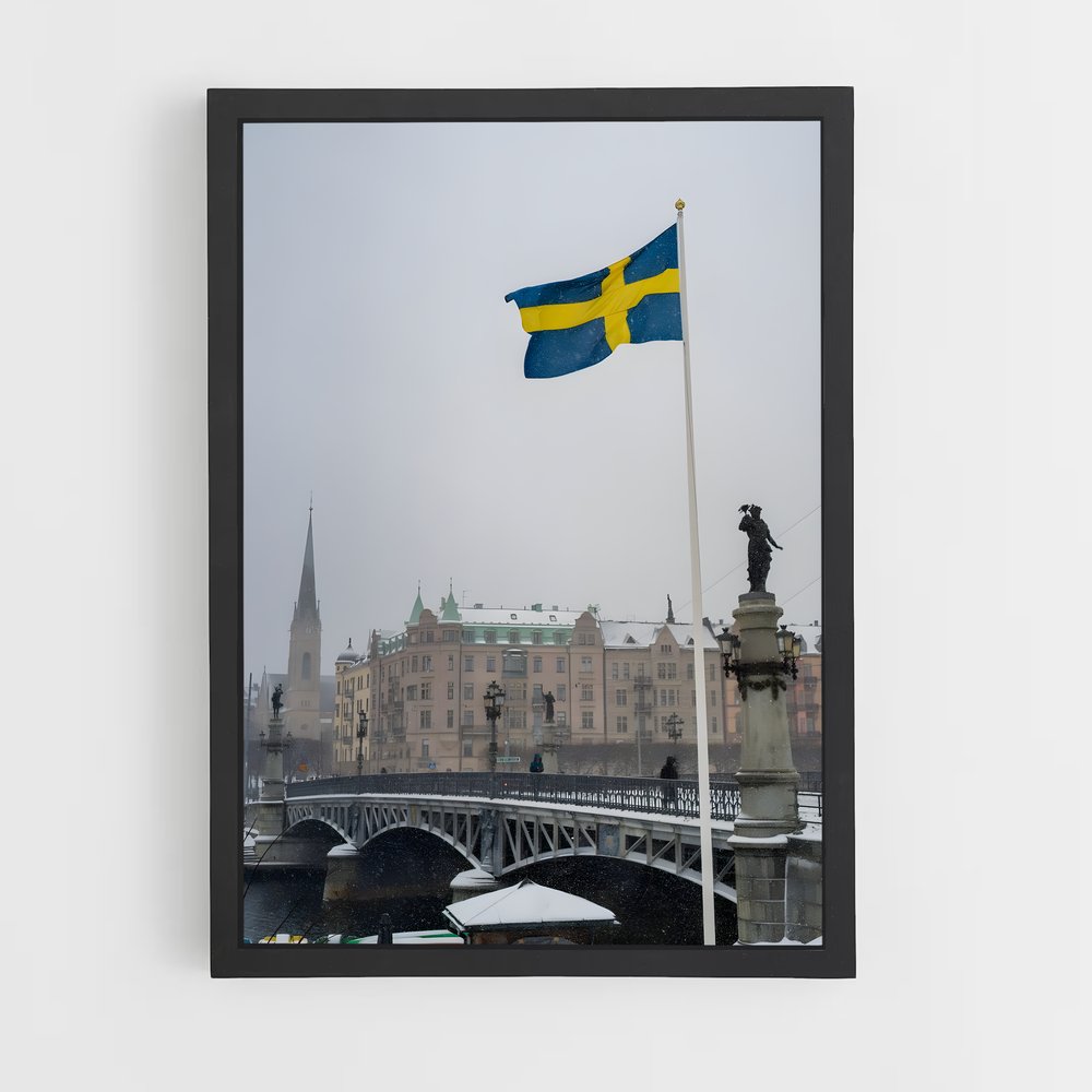 ap-sweden flag-2 cadre Noir