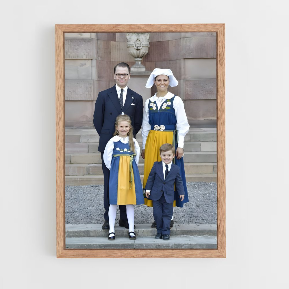 ap-swedish royal family-2 cadre Bois clair