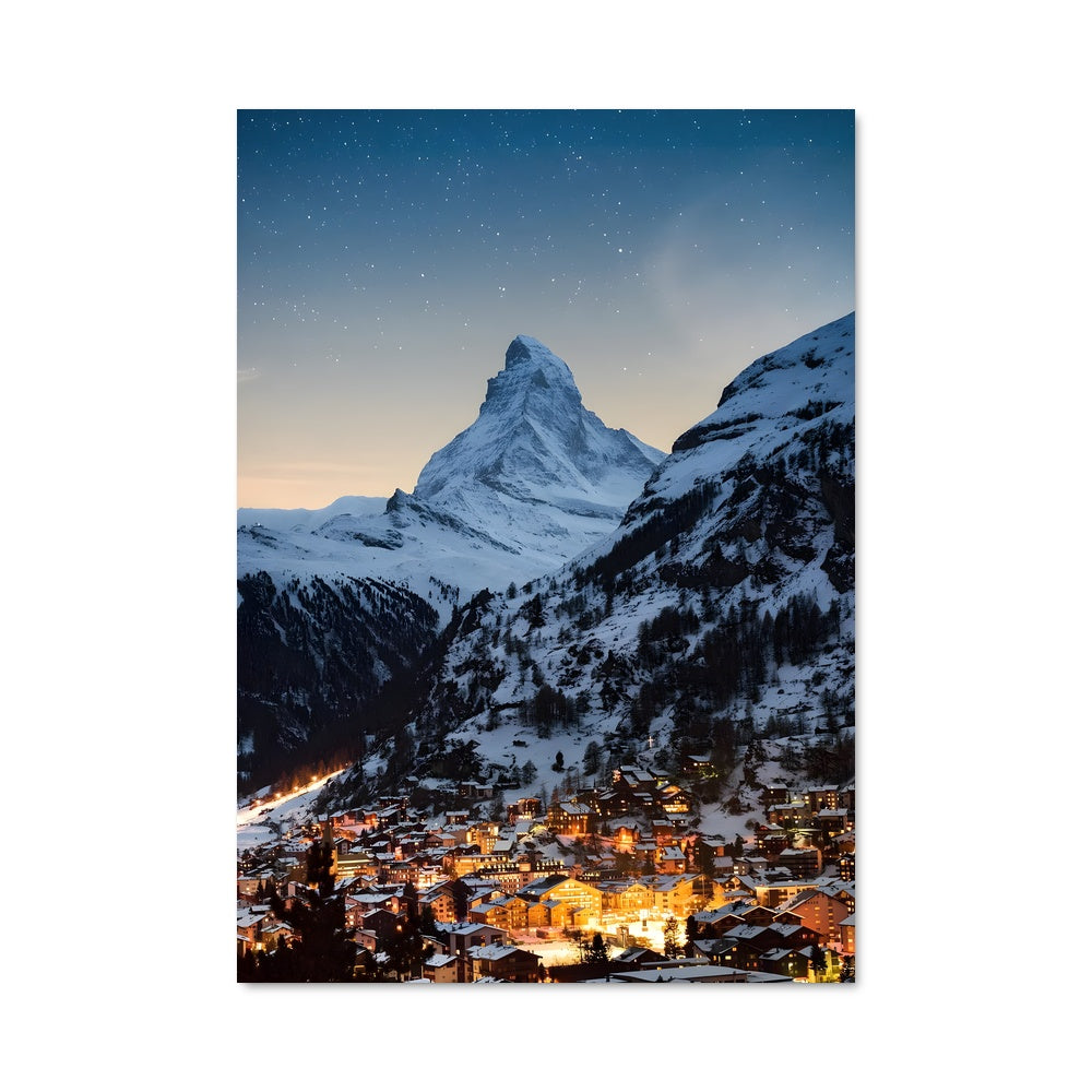 Poster Nuit Alpine