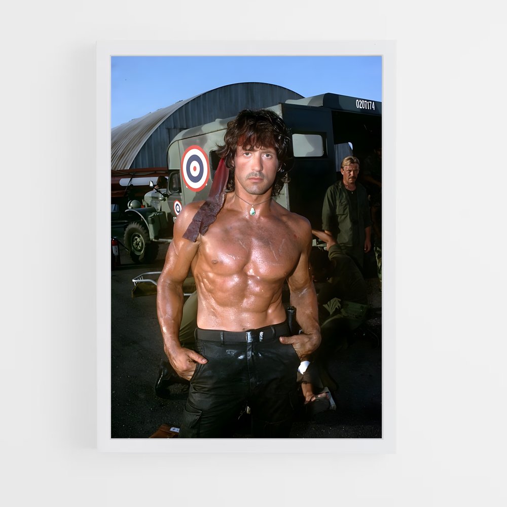 ap-sylvester stallone-1 cadre Blanc