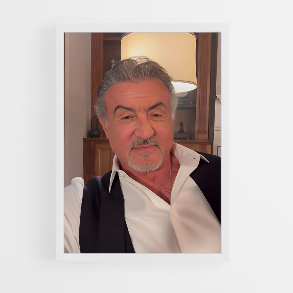 ap-sylvester stallone-10 cadre Blanc