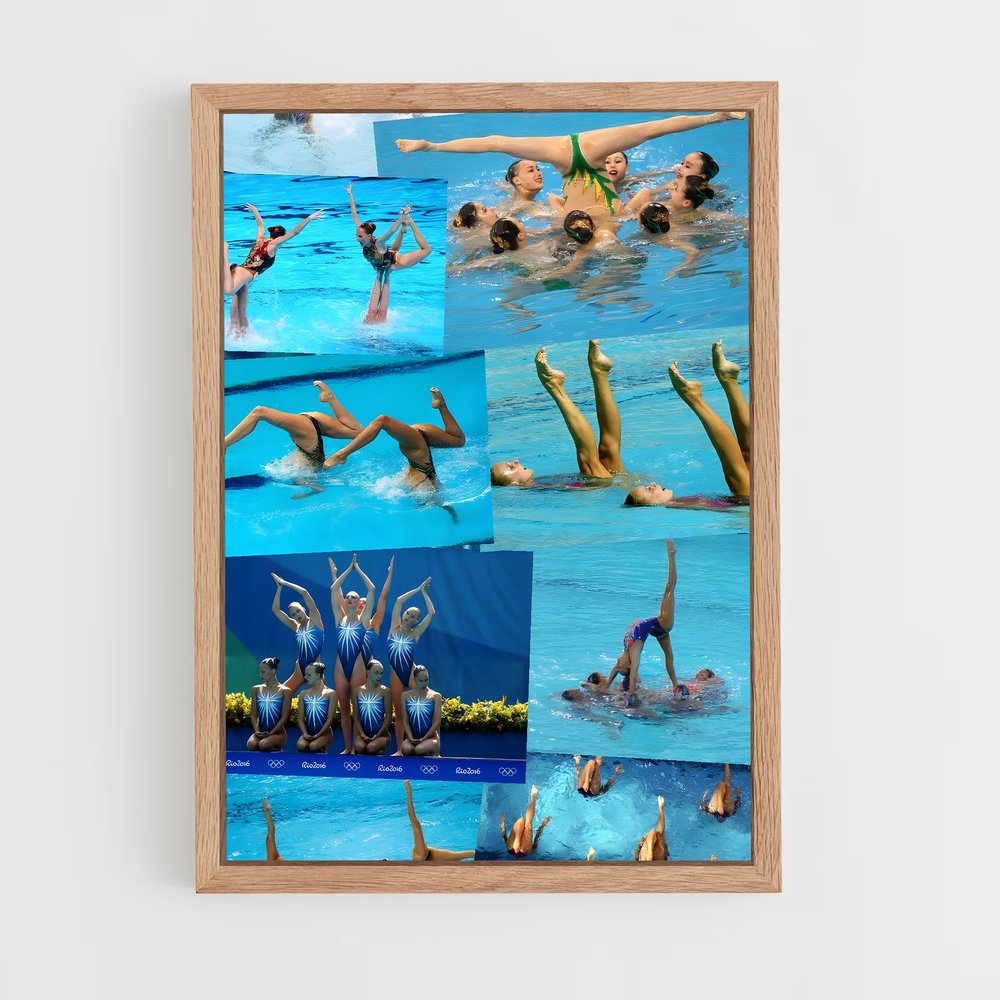 ap-synchronized swimming-1 cadre Bois clair