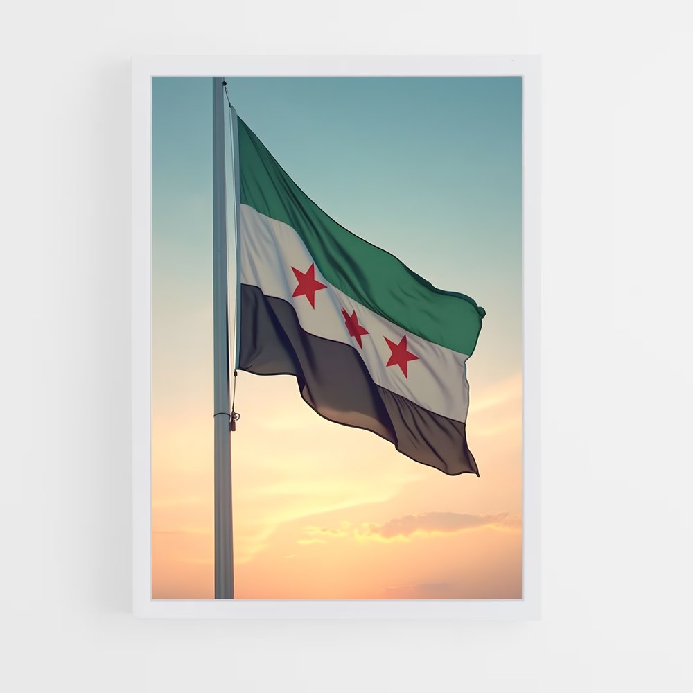 ap-syria flag-7 cadre Blanc