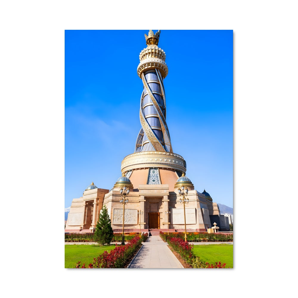 Poster Monument de Turkménistan