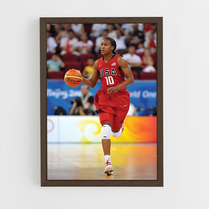 ap-tamika catchings-7 cadre Bois foncé