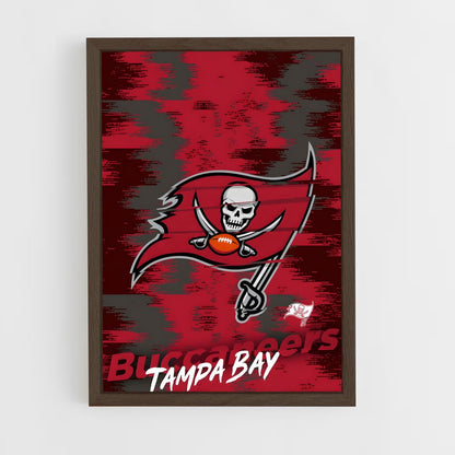 ap-tampa bay buccaneers-6 cadre Bois foncé