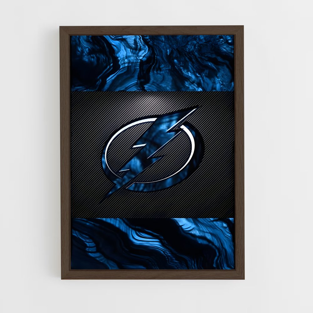 ap-tampa bay lightning-8 cadre Bois foncé