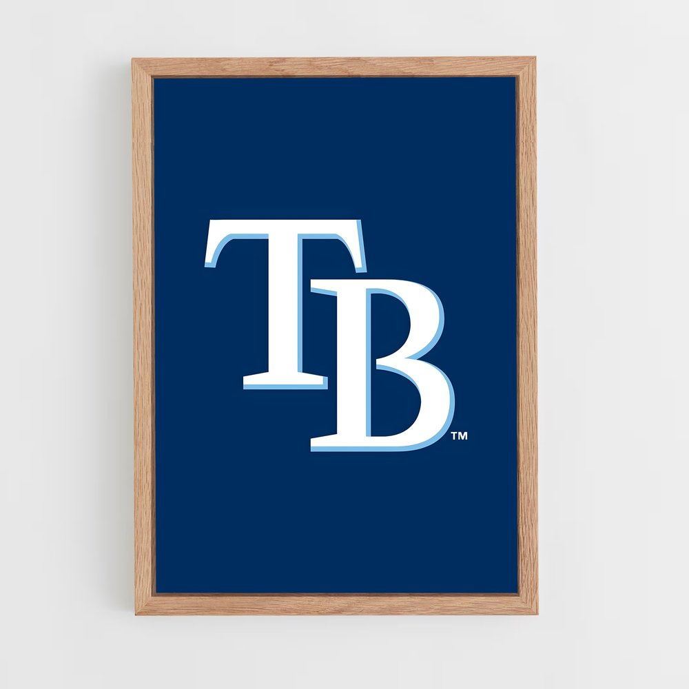 ap-tampa bay rays-6 cadre Bois clair
