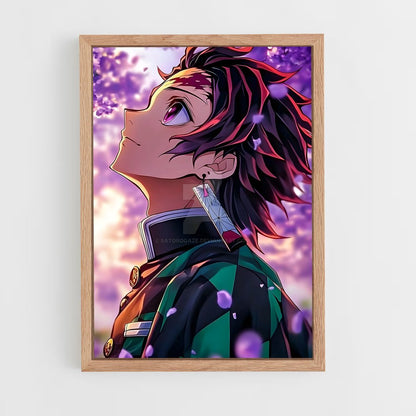 ap-tanjiro kamado-3 cadre Bois clair
