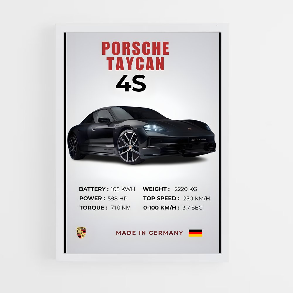 ap-taycan 4s-6 cadre Blanc