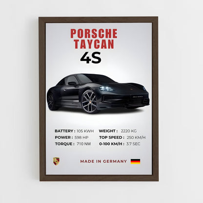 ap-taycan 4s-6 cadre Bois foncé