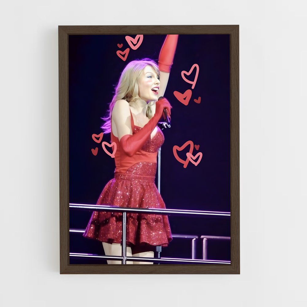 ap-taylor swift-13 cadre Bois foncé