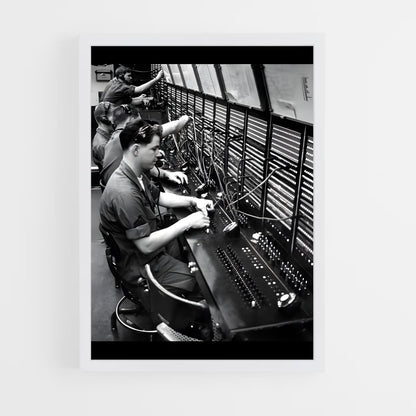 ap-telegraph operator-1 cadre Blanc