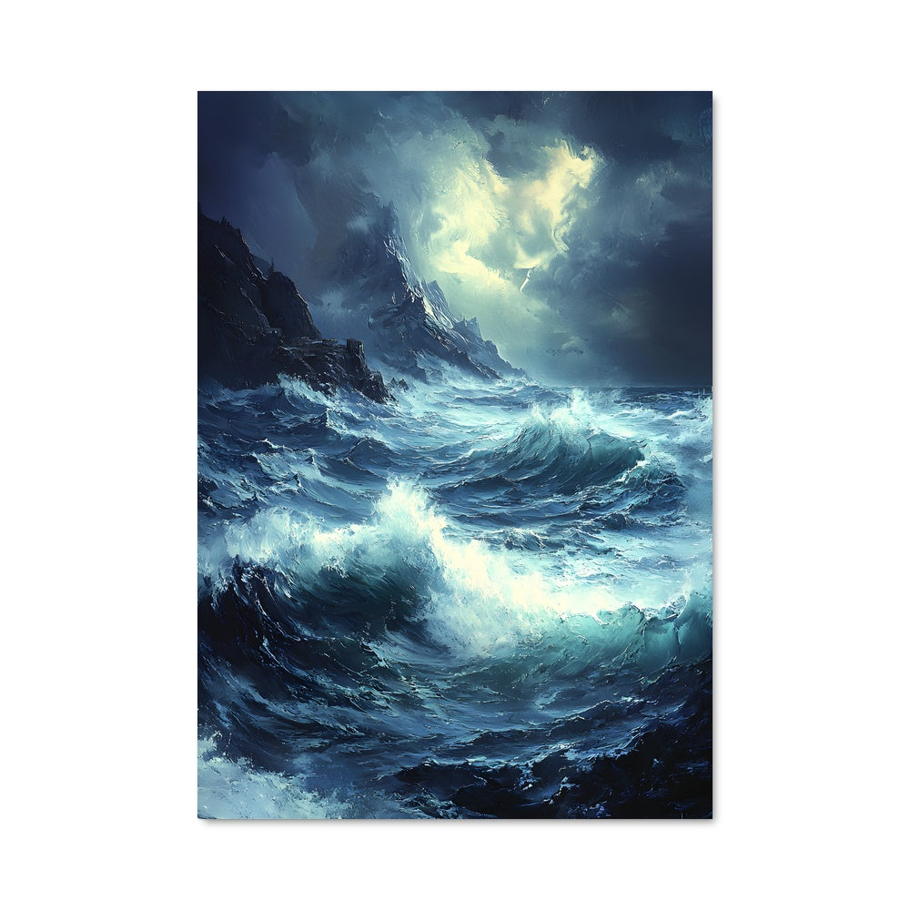 Poster Océan Tempétueux