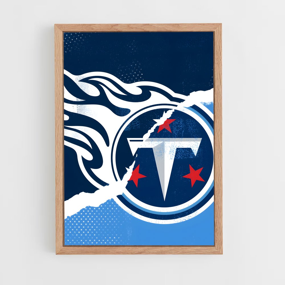 ap-tennessee titans-5 cadre Bois clair