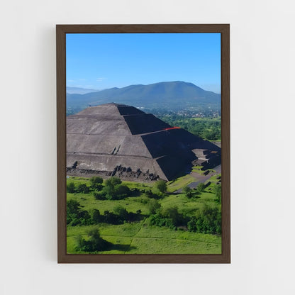 ap-teotihuacan pyramids-5 cadre Bois foncé
