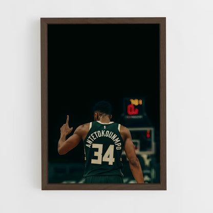 ap-thanasis antetokounmpo-2 cadre Bois foncé