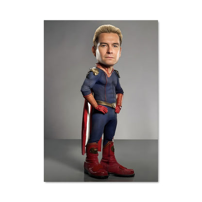Poster Super Héros à l'Envers